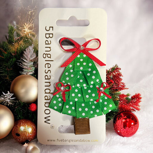 Christmas Tree Holiday Hair Clip