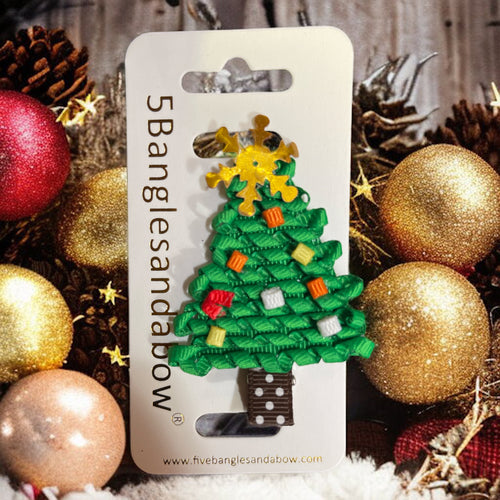 Christmas Tree Holiday Hair Clip