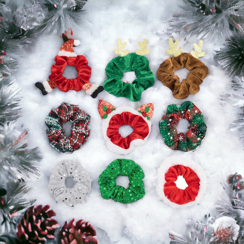Christmas Holiday Scrunchies 2pack