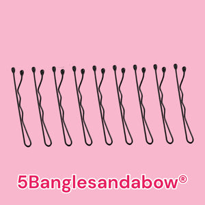 Black Bobbi Pins