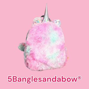 fluffy mini unicorn backpack This 10 Claire's Club Furry Unicorn Star