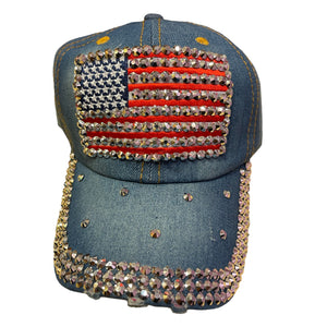 4th of July Bling Caps