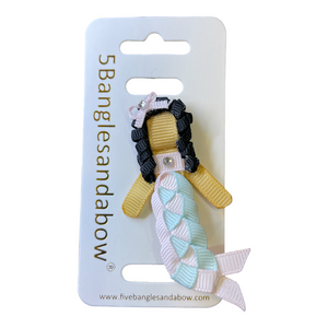 Mermaid Ribbon Doll Hair Clip
