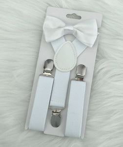 Unisex Baby - Pre K suspenders by 5Banglesabdabow® Dark Blue