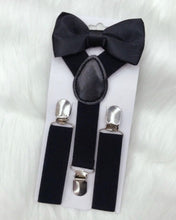 Load image into Gallery viewer, Unisex Baby - Pre K suspenders by 5Banglesabdabow® Dark Blue