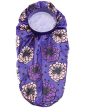 Load image into Gallery viewer, African Print Braid/Dread Loc Night Cap Purple