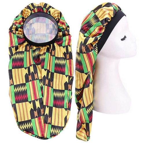 African Print Braid/Dread Loc Night Cap kente