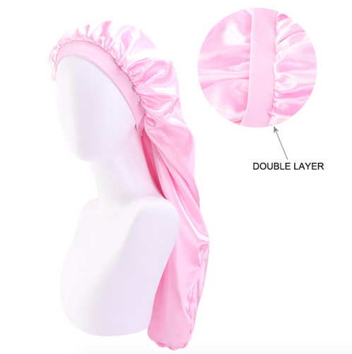 Double Lined Braid/Dread Loc Night Cap Pink