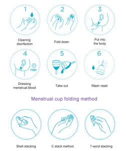 Menstrual Cup Translucent Purple