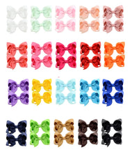 Load image into Gallery viewer, 3 Inch Grosgrain Hair Bow Set
